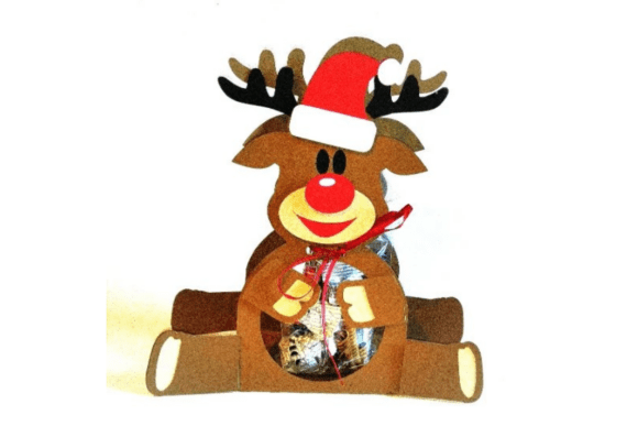3D SVG Candy Holder Templates for Christmas Content