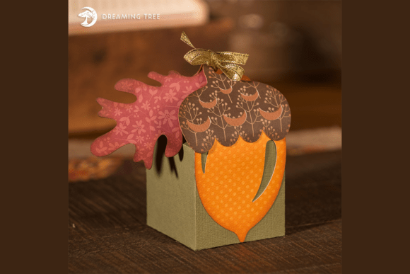 Acorn Truffle Box 3D SVG: A Charming Fall Design for Seasonal Branding