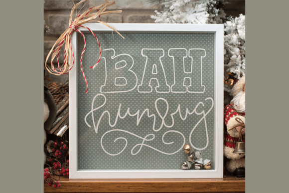 Bah Humbug - Vinyl: A 3D SVG for Bold Christmas Designs