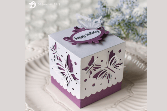 Butterfly Favor Box SVG: A Delicate 3D SVG for Greeting Cards and Digital Content