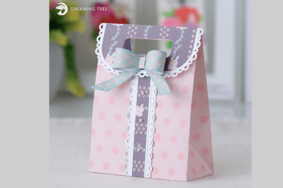 Dainty Gift Bag 3D SVG for Life Events And Celebrations Branding