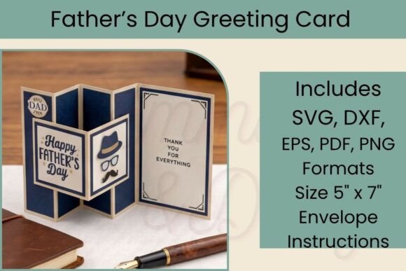 Father’s Day 3D Card SVG: A Fresh Editorial Design for Seasonal Content