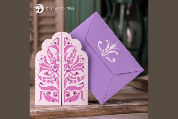 Flora Gatefold Card SVG: Elegant 3D Pop-Up Design for Crafters & Small Businesses