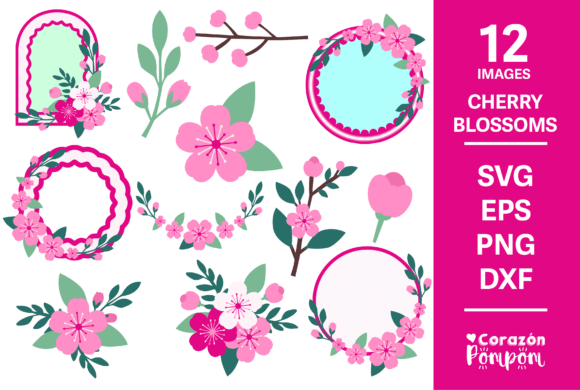 h1Cherry Blossom 3D SVG Bundle for Floral Design Projects/h1