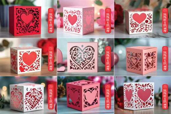 Heartfelt Elegance: A Brand Designer’s Take on the Paper Cut Valentine Gift Box SVG Bundle