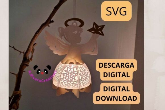 Paper Angel Lantern: A 3D SVG Christmas Design Worth Considering