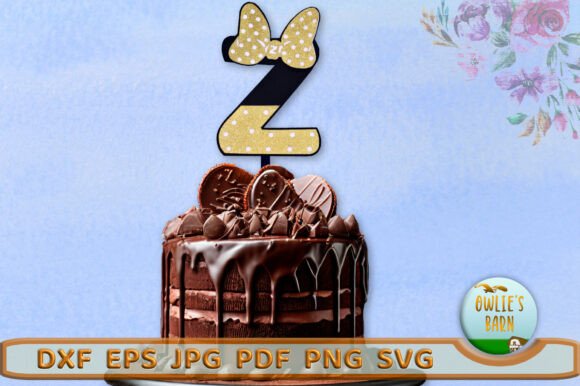 Polka-Dot Monogram Z: 3D SVG for Birthday Branding
