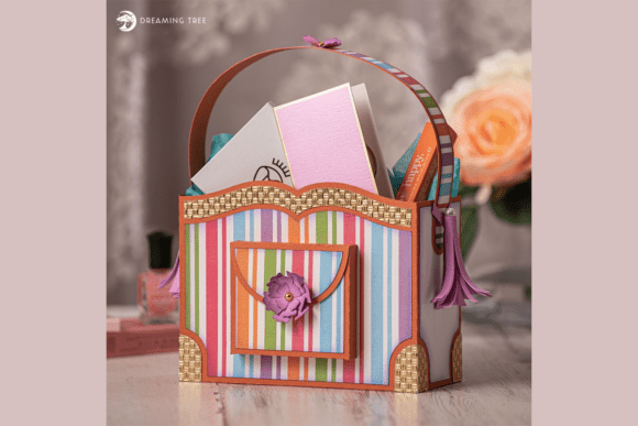 Simply Stripes Bag SVG: A 3D Design for Life Events That Stands Out