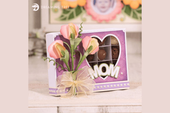 Spring-Inspired 3D SVG for Local Business Branding: Sweet Peas Treats Box SVG