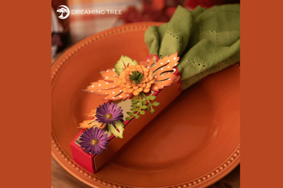 Thanksgiving Napkin Holder 3D SVG: A Festive Touch for Seasonal Design Projects