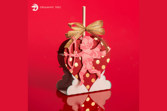 Tootsie Pop Holder 3D SVG for Valentine S Day